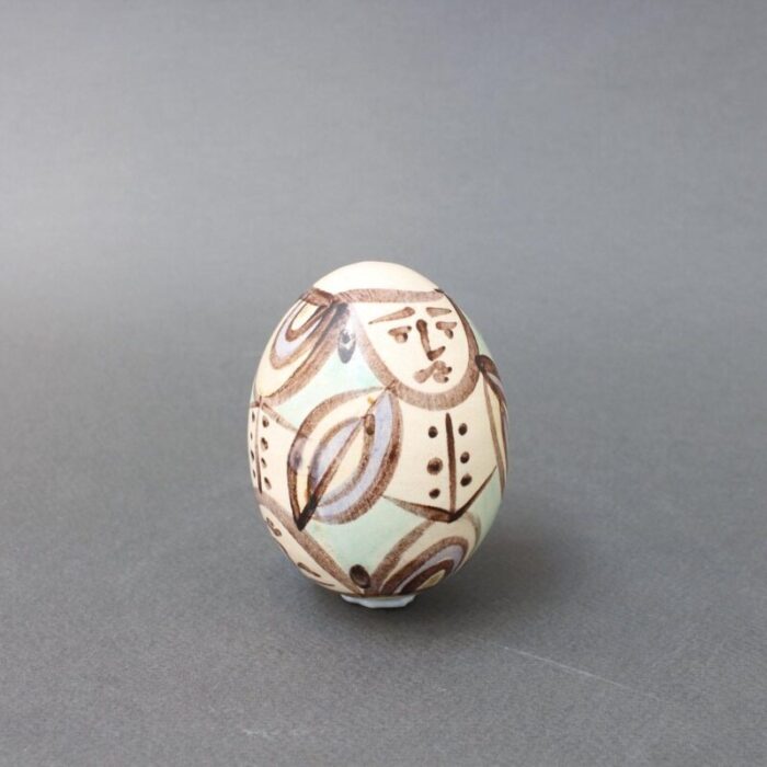 ceramic easter egg from atelier madoura 1960s 3