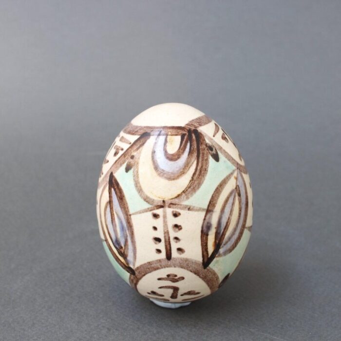 ceramic easter egg from atelier madoura 1960s 5