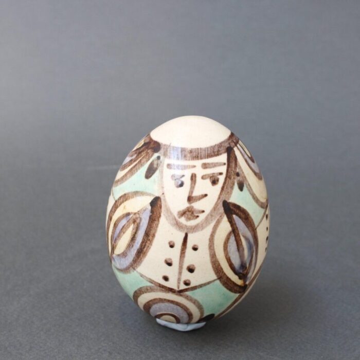 ceramic easter egg from atelier madoura 1960s 6