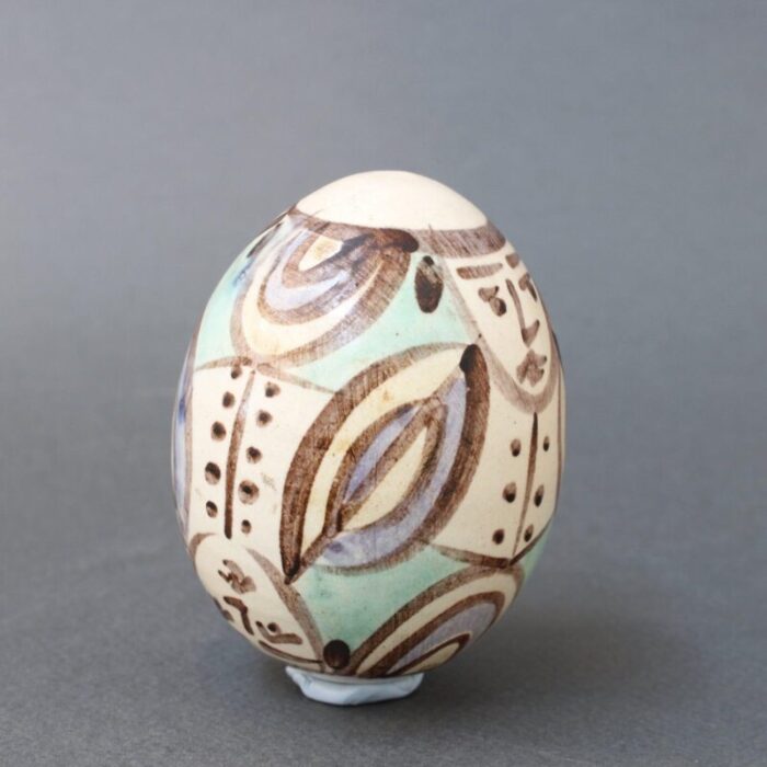 ceramic easter egg from atelier madoura 1960s 8