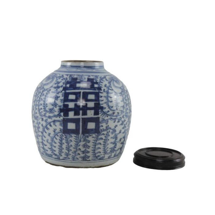 china mid qing blue and white porcelain ginger jar 1142