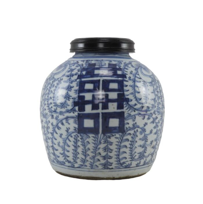 china mid qing blue and white porcelain ginger jar 3577