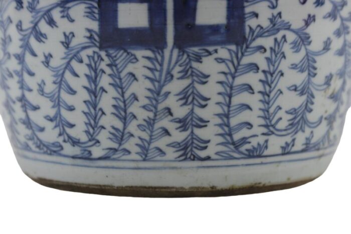 china mid qing blue and white porcelain ginger jar 9461