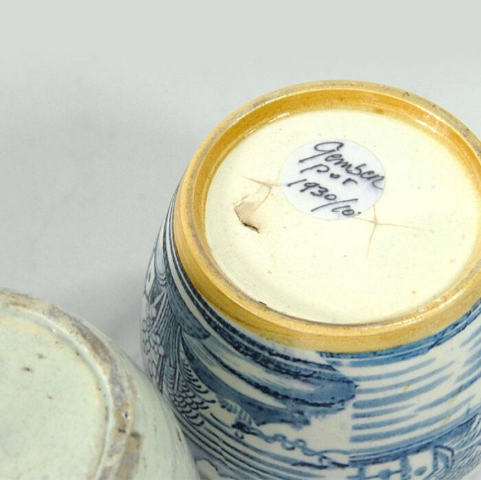 chinese ceramic ginger jars 1890s set of 6 5856