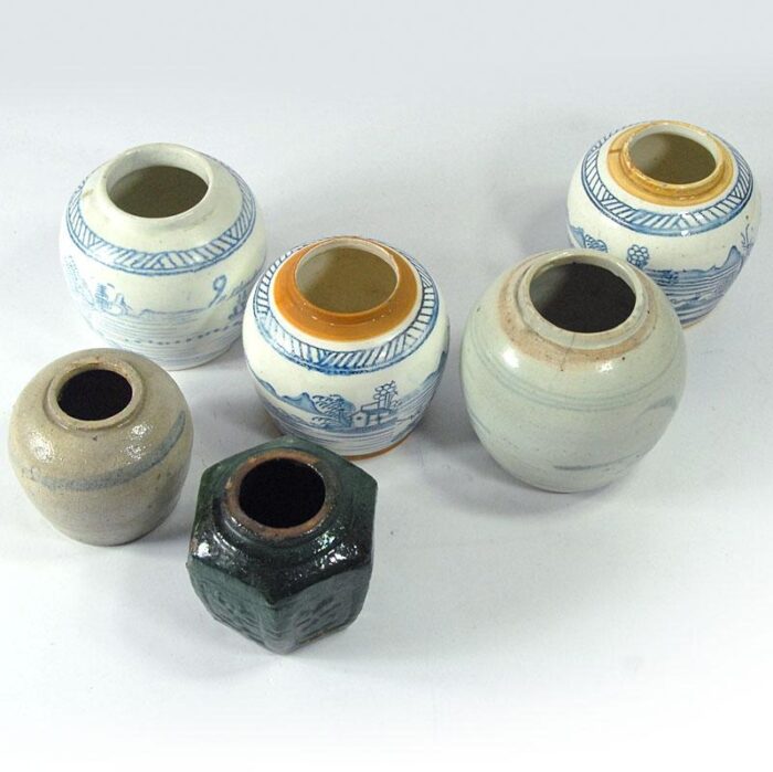 chinese ceramic ginger jars 1890s set of 6 9770