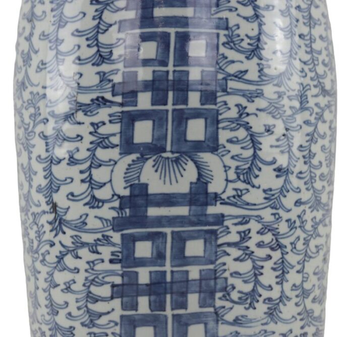 chinese mid qing blue and white porcelain vase 6456