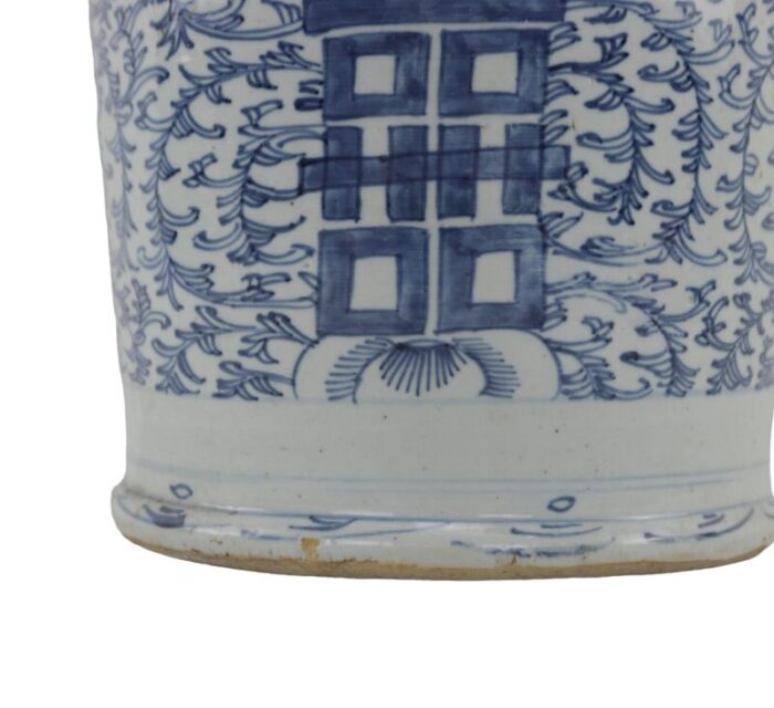 chinese mid qing blue and white porcelain vase 6891