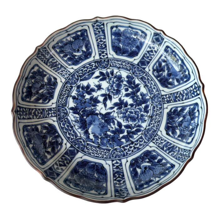 chinese porcelain kraak blue and white grasshopper bowl 9724