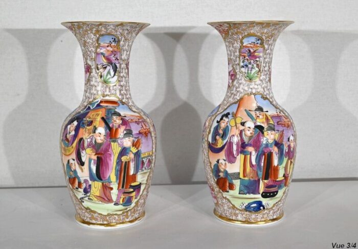 chinese porcelain vases 1890s set of 2 17