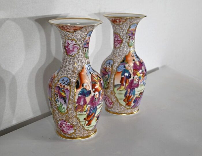 chinese porcelain vases 1890s set of 2 2