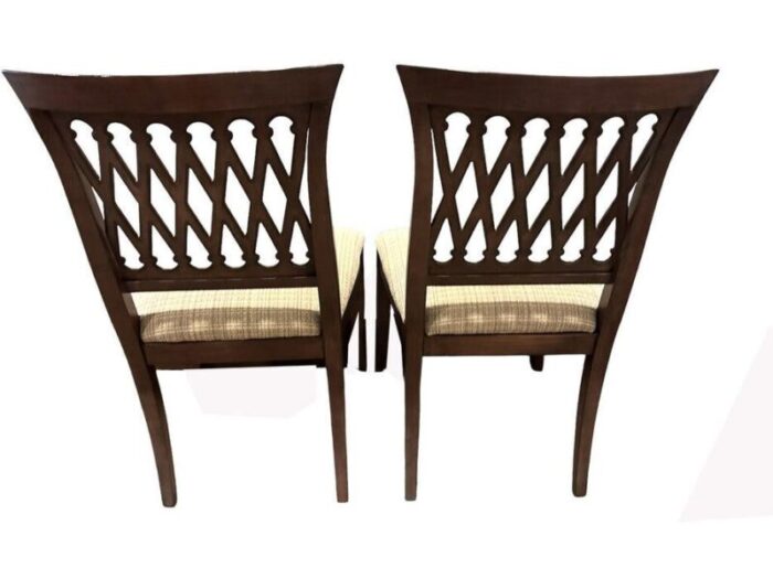 chris cross back chairs a pair 7840