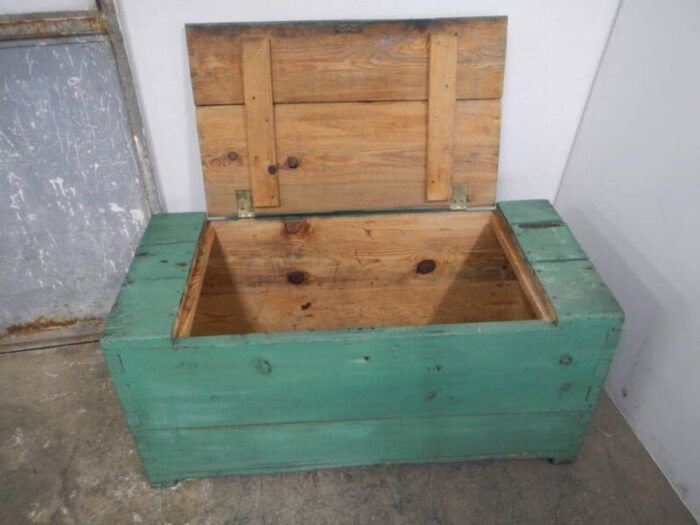 colored larch wooden case 1950s 1