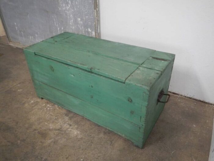 colored larch wooden case 1950s 3