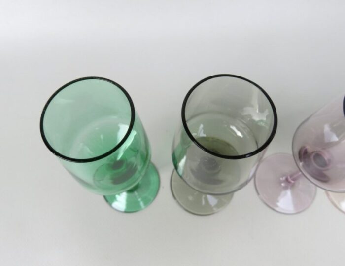 colorful liqueur glasses set of 6 12