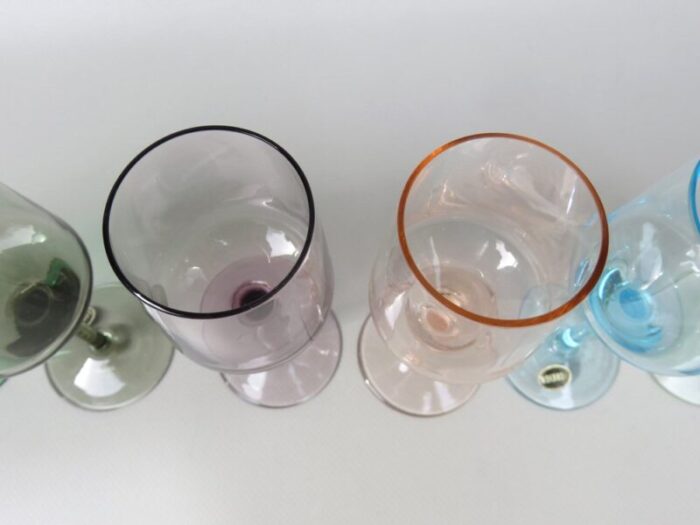 colorful liqueur glasses set of 6 13