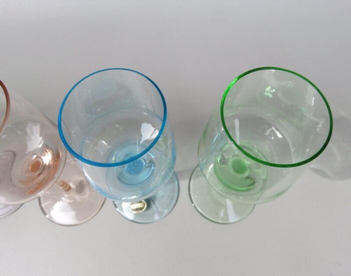 colorful liqueur glasses set of 6 14