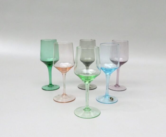 colorful liqueur glasses set of 6 5