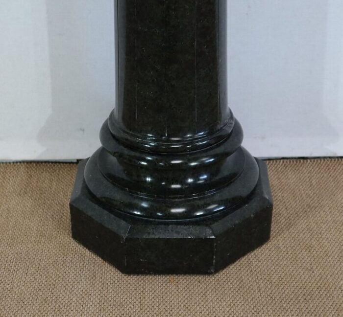 column with rotating top in sea green marble late 19th century 11