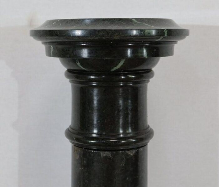 column with rotating top in sea green marble late 19th century 13