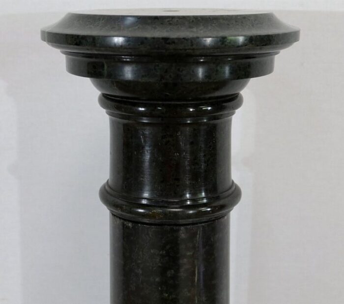 column with rotating top in sea green marble late 19th century 16