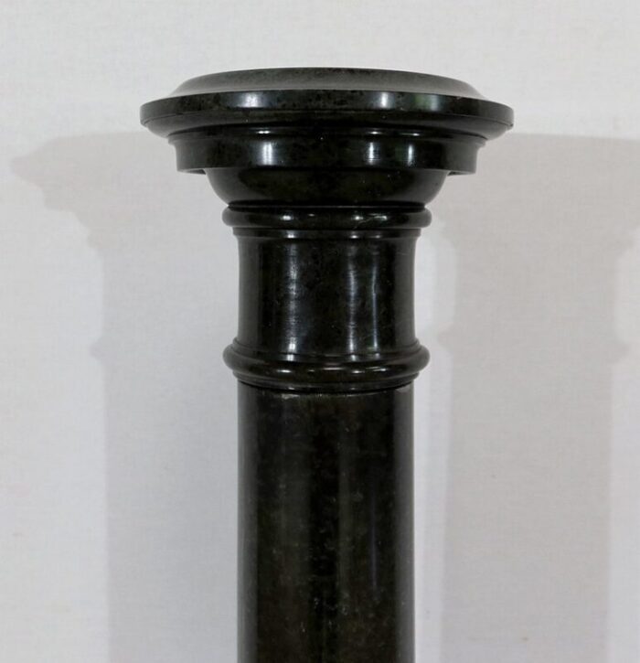 column with rotating top in sea green marble late 19th century 4