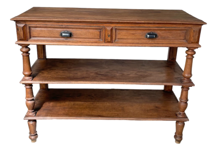 console drapier in oak 1950s 6068