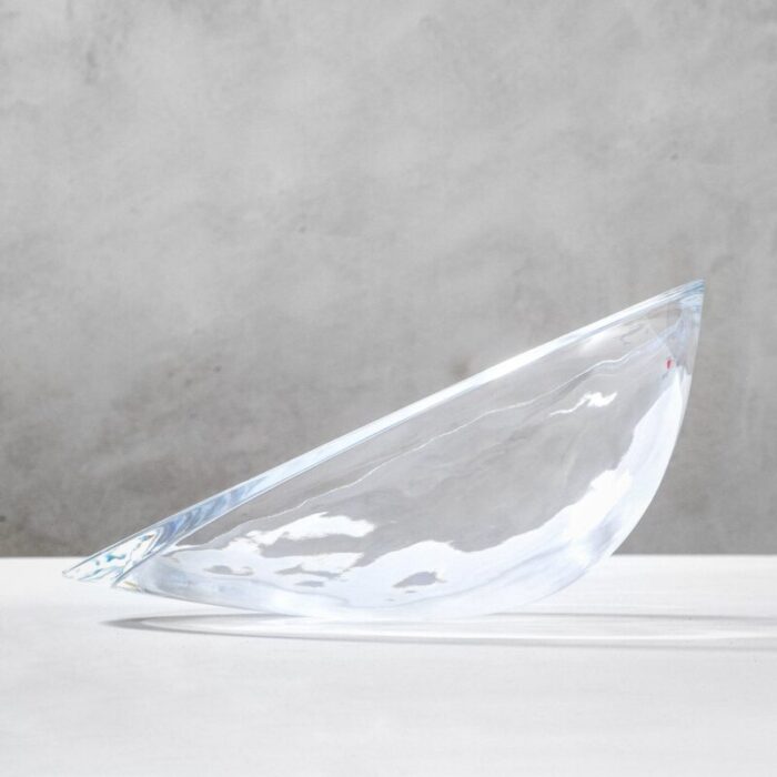 crystal centerpiece by angelo mangiarotti for colle cristalleria 1988 2