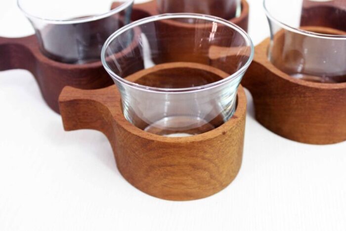 cups in teak set of 6 3