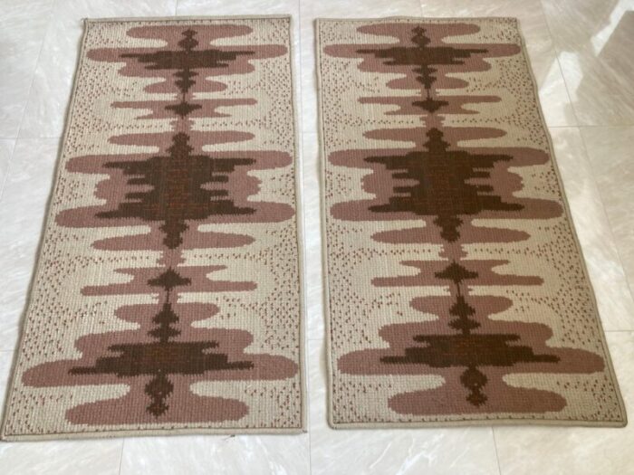 czechoslovakian carpets in scandinavian style 1970s set of 2 5