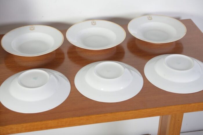 czechoslovakian tesla holesovice soup plates by stara role 1970s set of 6 3