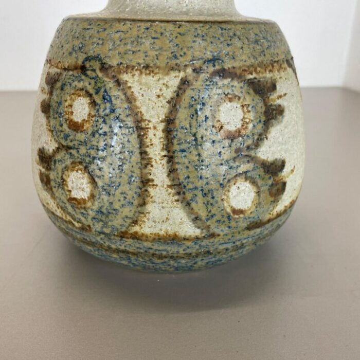 danish abstract studio pottery vase in ceramic from soholm 1970 12