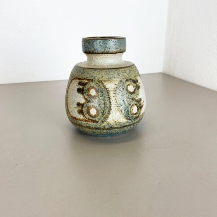 danish abstract studio pottery vase in ceramic from soholm 1970 2