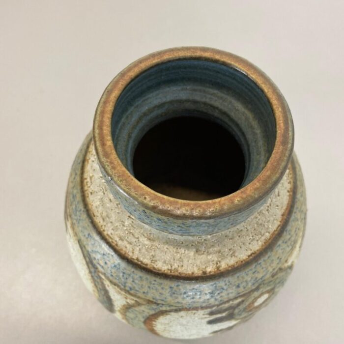 danish abstract studio pottery vase in ceramic from soholm 1970 6