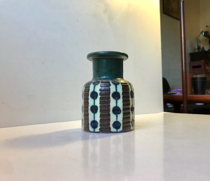 danish modern ceramic vase by max thorsbro for thorsbro 1960s 1