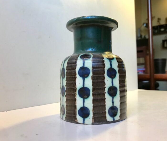 danish modern ceramic vase by max thorsbro for thorsbro 1960s 2