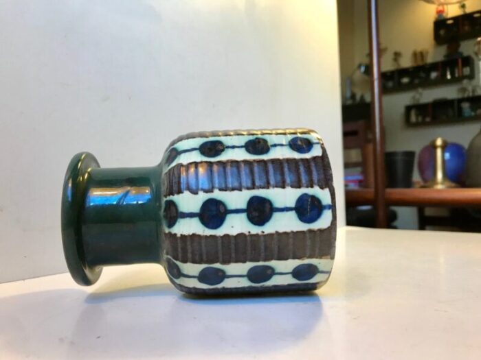 danish modern ceramic vase by max thorsbro for thorsbro 1960s 3