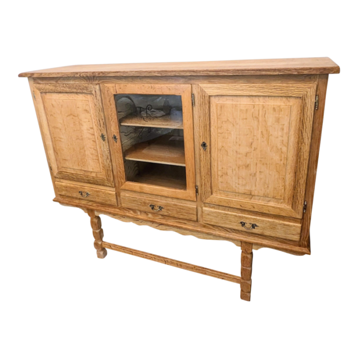 danish oak sideboard in the manner of henning kjrnulf 3760