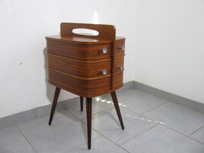 danish sewing box in teak 1960s 1