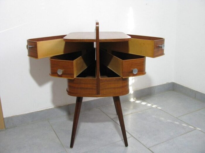 danish sewing box in teak 1960s 2