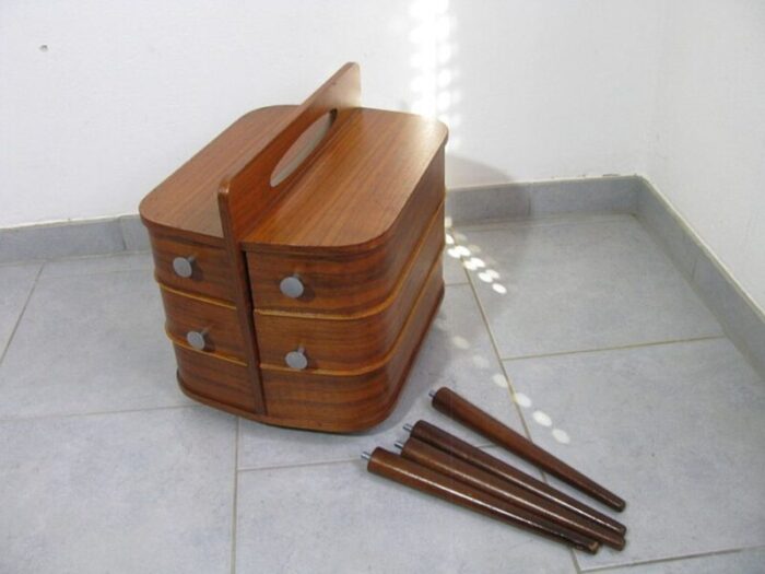 danish sewing box in teak 1960s 5