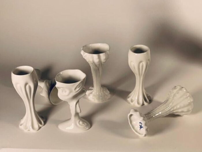 decorative ceramic set by bertozzi casoni for imolarte set of 8 8