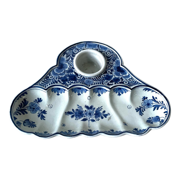 delft porcelain inkwell tray 0150