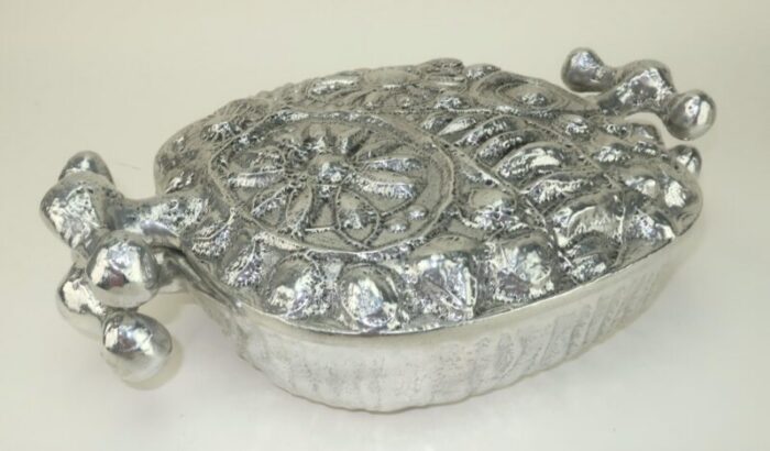 don drumm brutalist aluminum casserole serving dish 1960s 1958