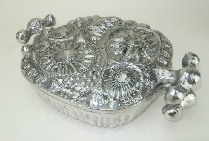 don drumm brutalist aluminum casserole serving dish 1960s 6463