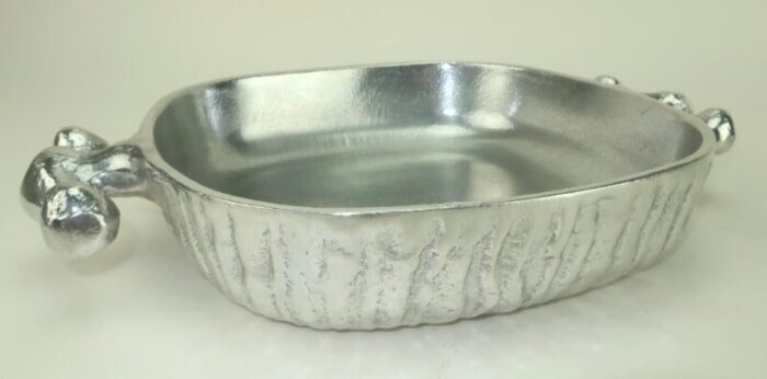 don drumm brutalist aluminum casserole serving dish 1960s 8459