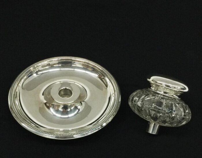 dutch silver crystal cut inkwell by j m van kempen en zn for voorschoten 1874 12