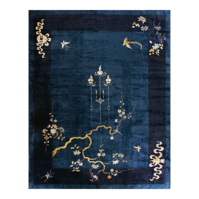 early 20th century chinese peking carpet 4687