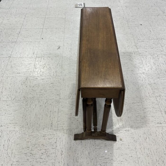 early 20th century english drop leaf folding leg table 5480