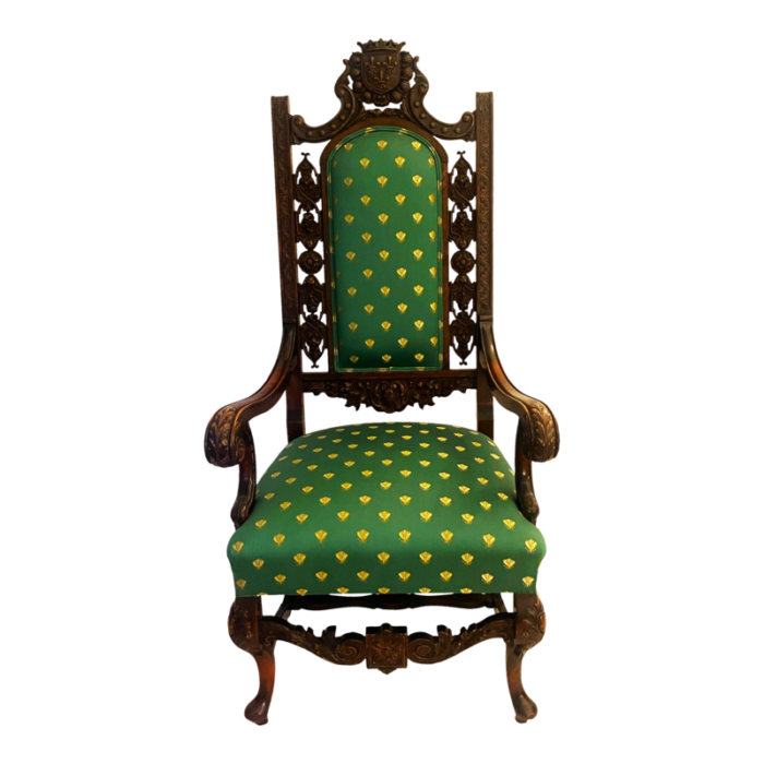 early 20th century french style throne chair 5013