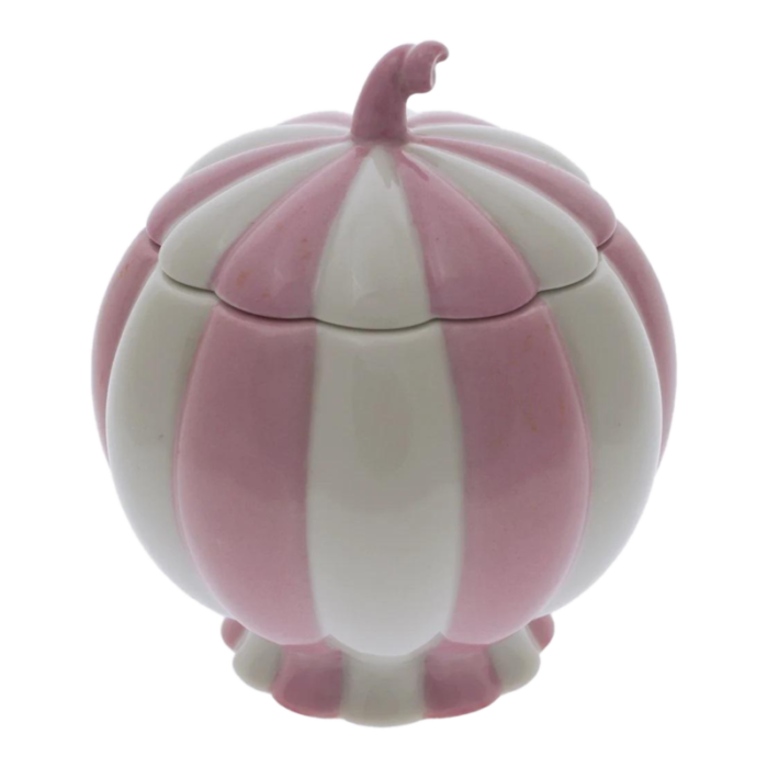 early 20th century josef hoffman melon sugar bowl pink white stripe augarten porcelain vienna secessionist 4075